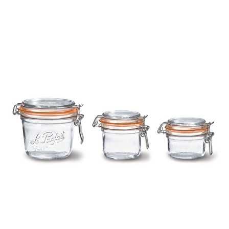 Le Parfait Super Terrines Vakumlu 500 ml - 250 ml - 125 ml Cam Kavanoz Seti